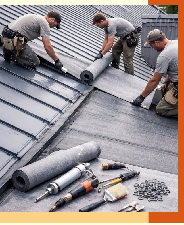 Гидроизоляция металлической кровли полимочевиной в Домодедове от 8947 руб. | ТепломастерДмд